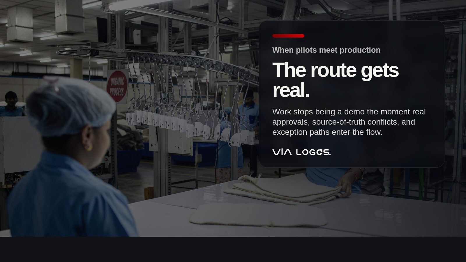 When pilots meet production, the route gets real.